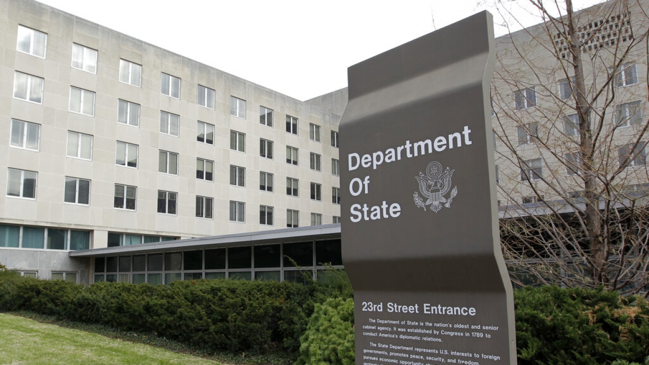 The State Department is seen in Washington.