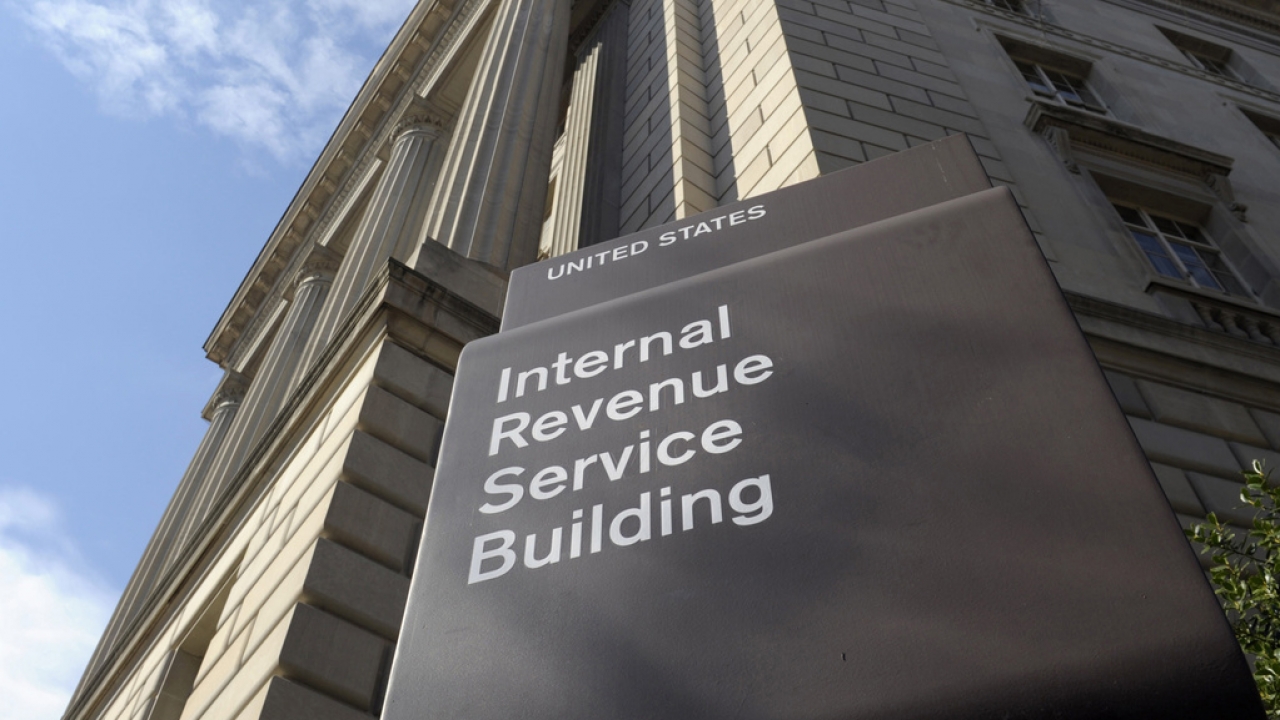 The Internal Revenue Service Building is shown.