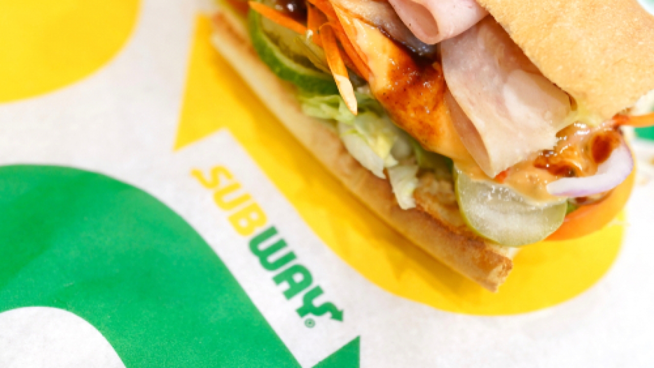A Subway sandwich.