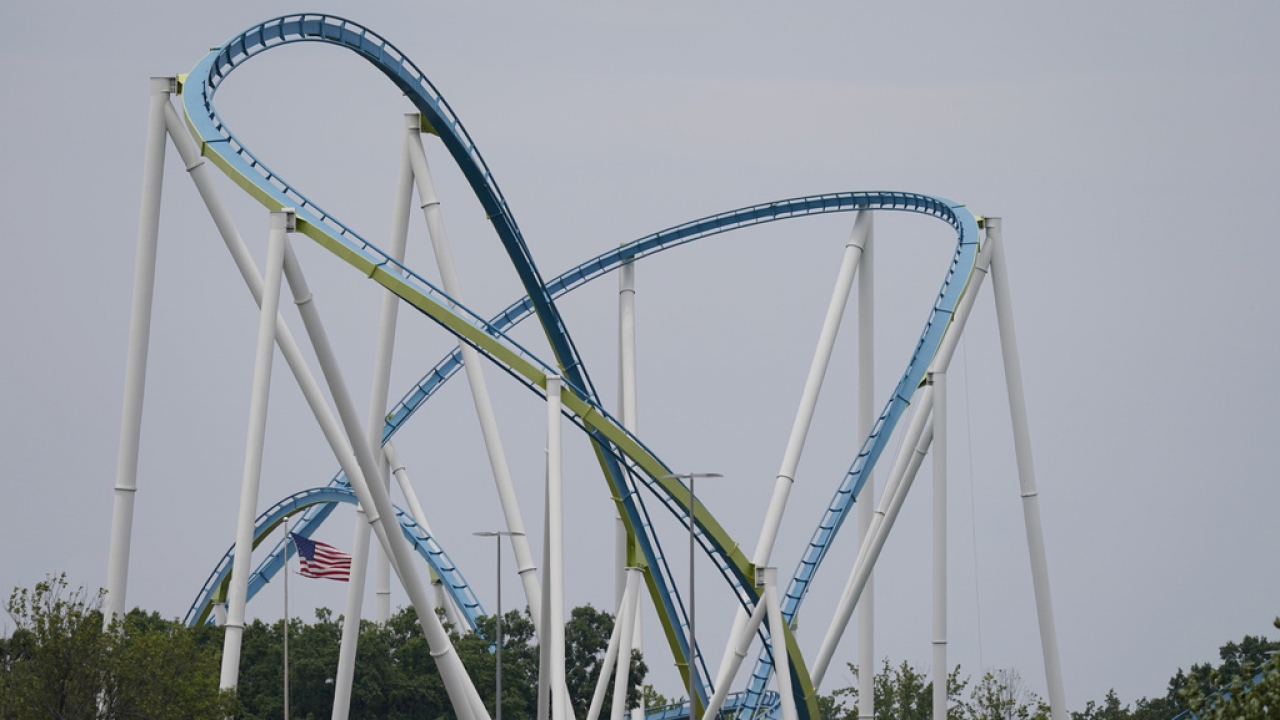 The Fury 325 roller coaster.