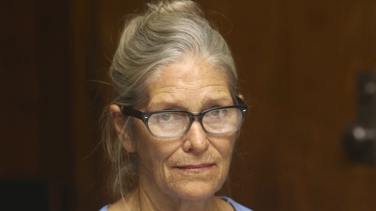 Leslie Van Houten attends her parole hearing.