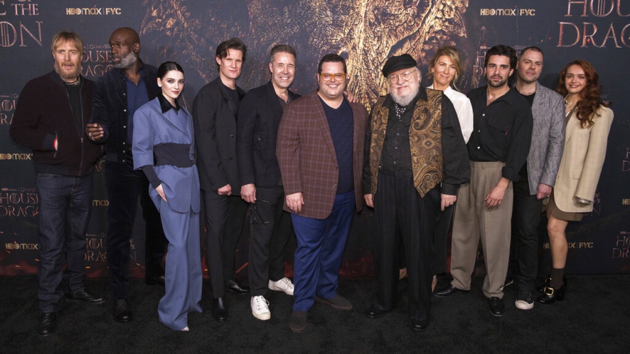 Actors at a House of the Dragon" event in Los Angeles.