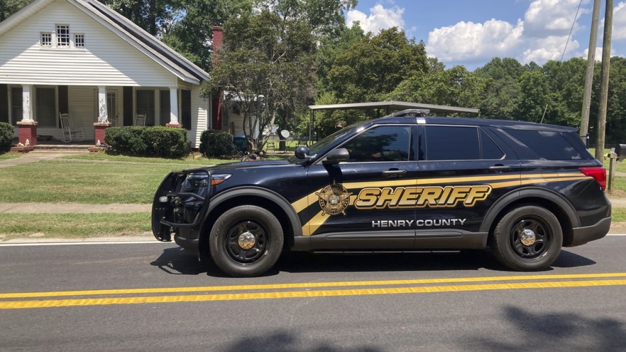 A Henry County sheriff's vehicle on the road in Georgia
