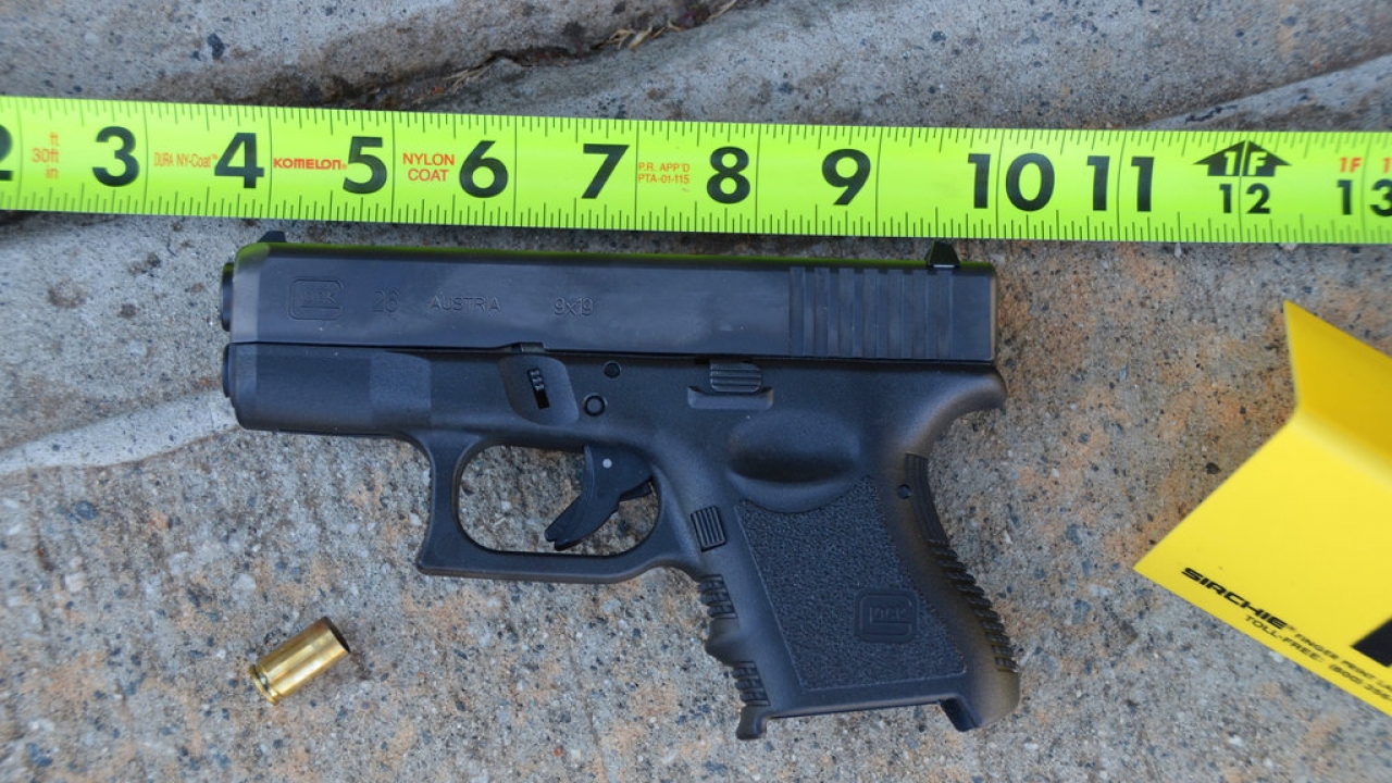 A gun used in an accidental shooting of a child