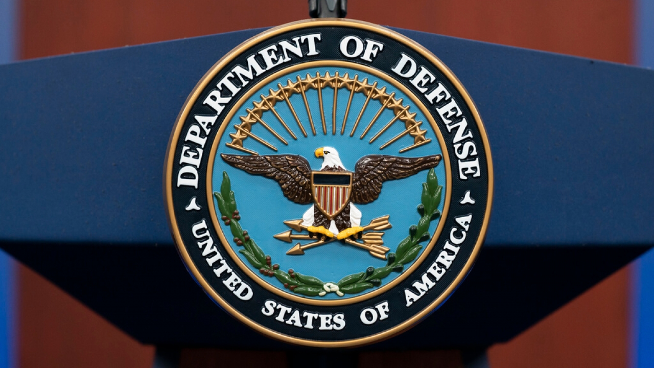 The seal of the Department of Defense.