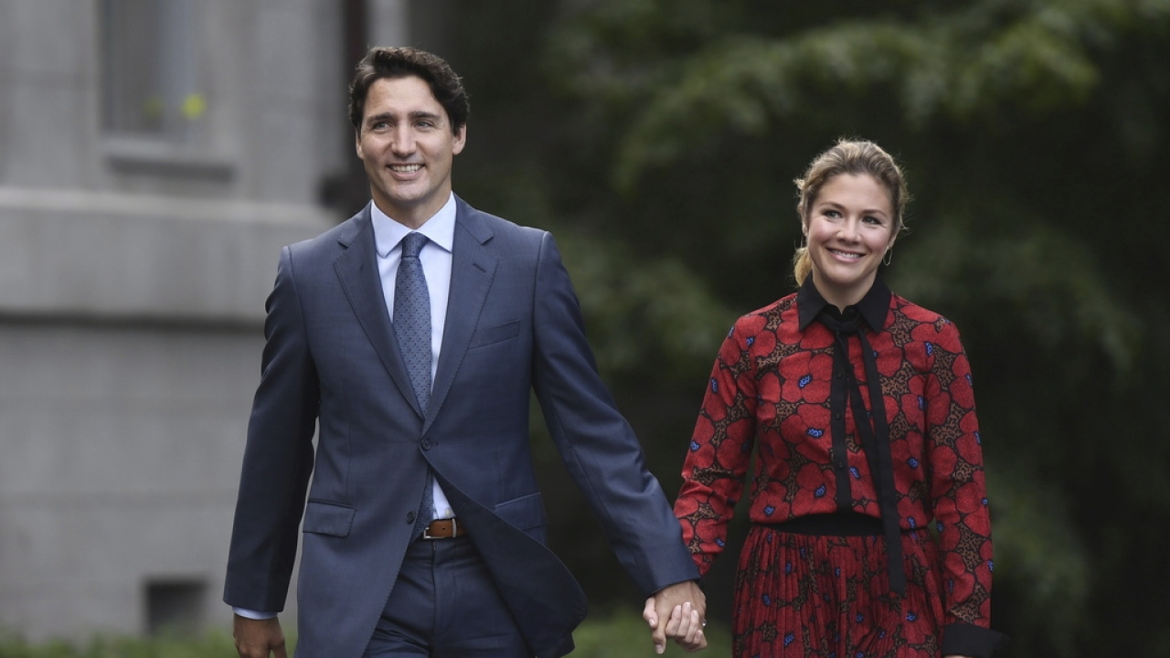 Canada's Prime Minister Justin Trudeau and his wife, Sophie Gregoire-Trudeau.