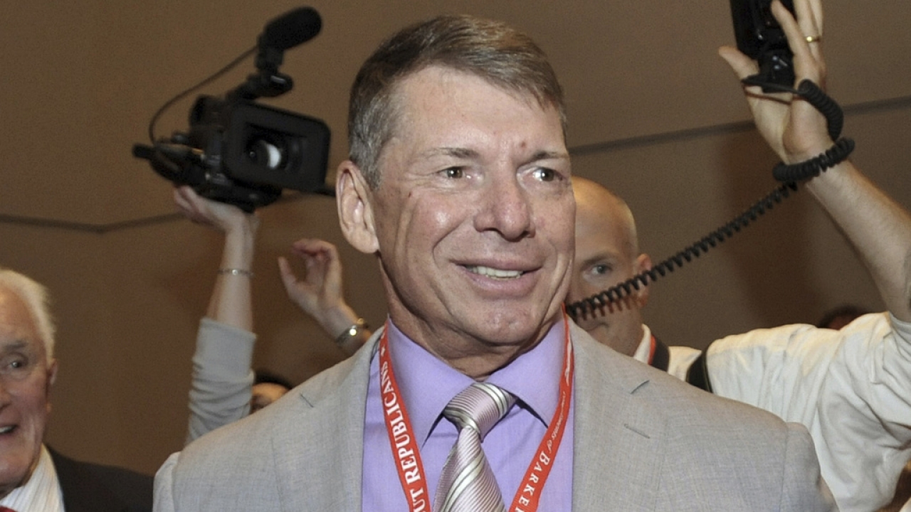 WWE Chairman and Chief Executive Officer Vince McMahon is shown.