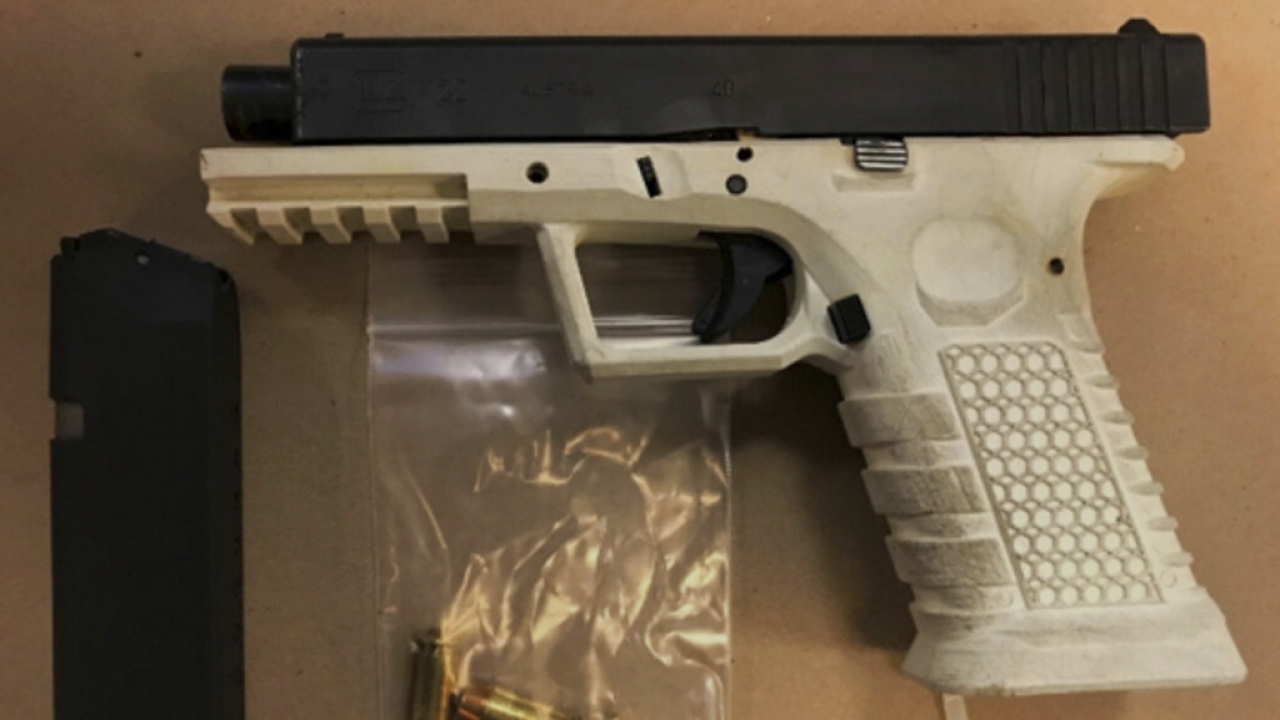An image of a seized ghost gun