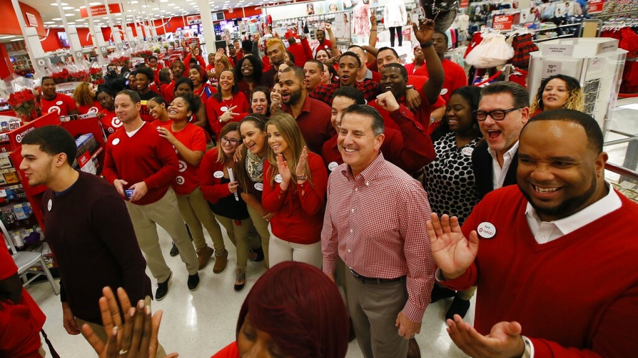 Target employees celebrate