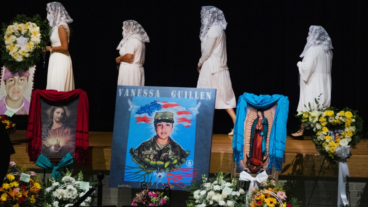 Memorial service of U.S. Army Specialist Vanessa Guillén.