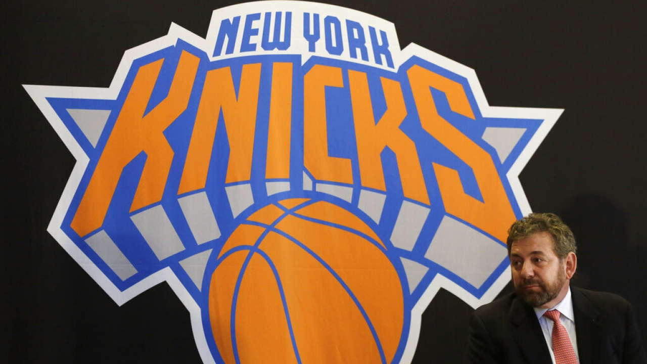 This 2014 photo shows James Dolan, executive chairman of Madison Square Garden.