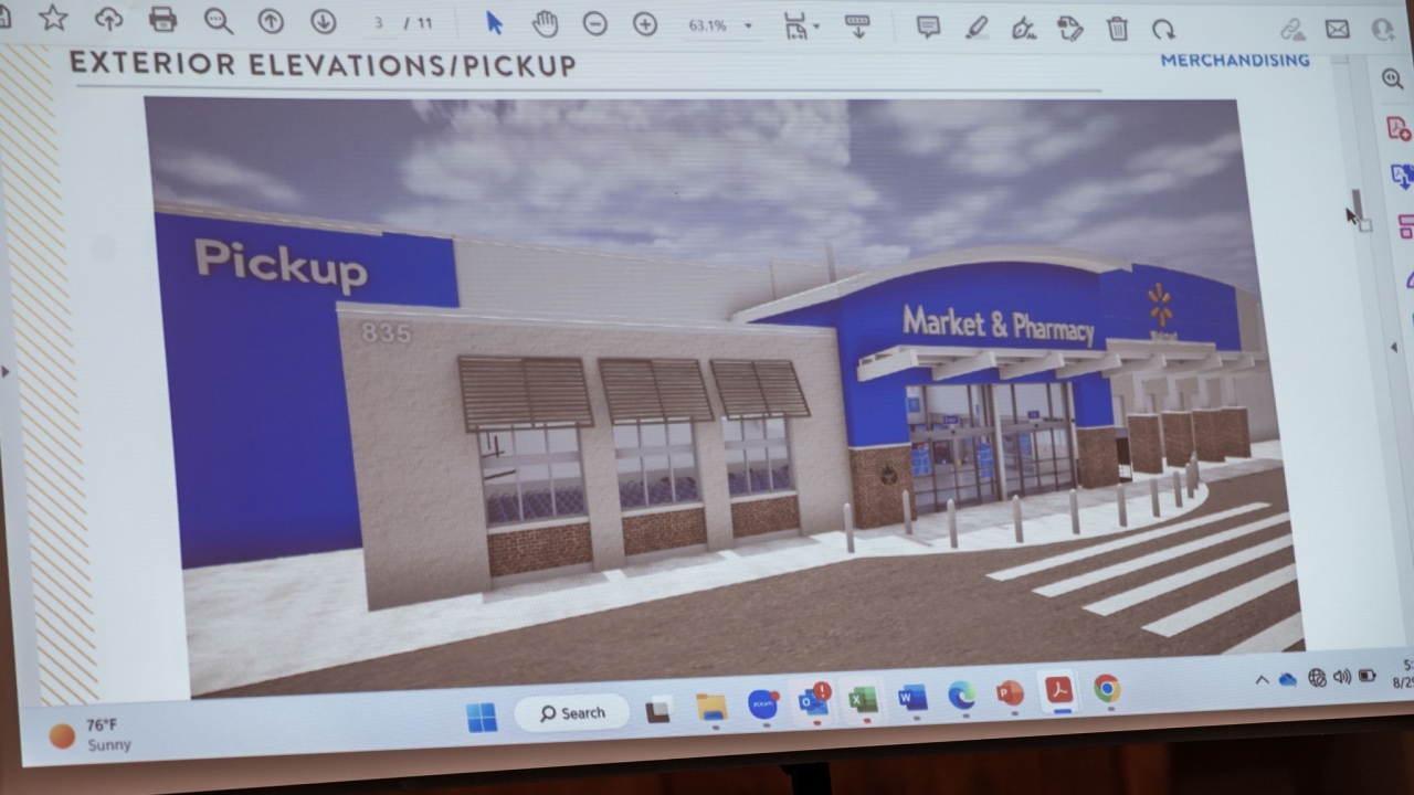 Mock-up of new Walmart in Atlanta shows the pickup and entrance.