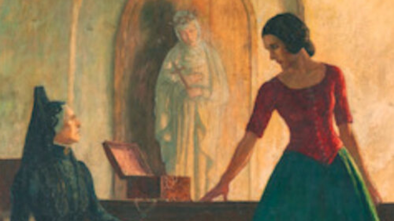 "Ramona" painting by N.C. Wyeth