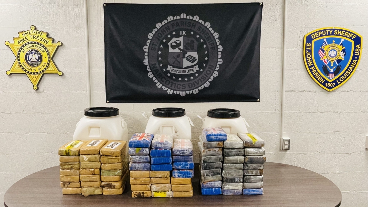 A load of cocaine found by deputies in a man's home is shown.