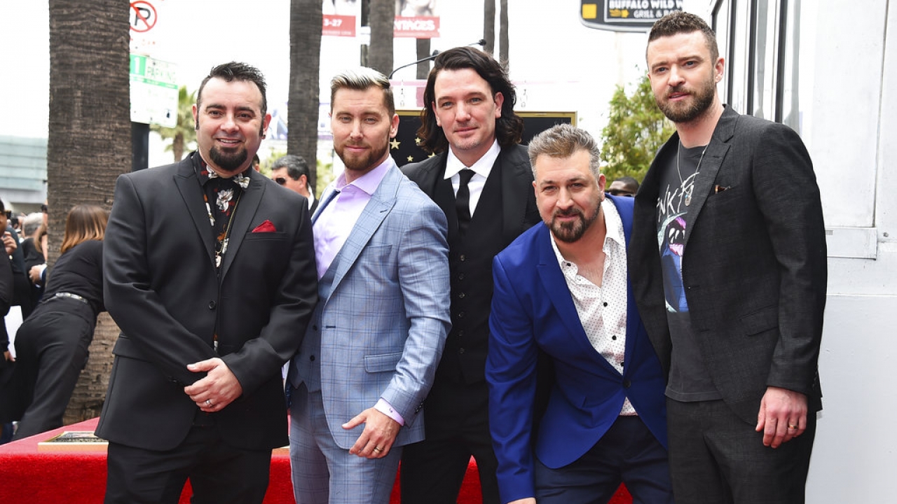 Chris Kirkpatrick, from left, Lance Bass, JC Chasez, Joey Fatone and Justin Timberlake.