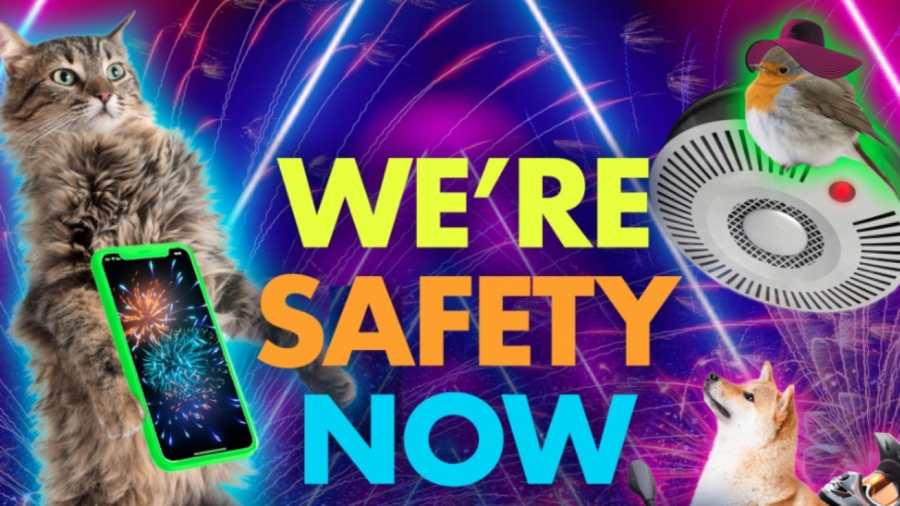 The album cover for "We're Safety Now Haven't We"