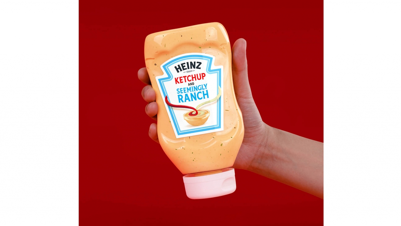 Heinz Ketchup and Seemingly Ranch bottle
