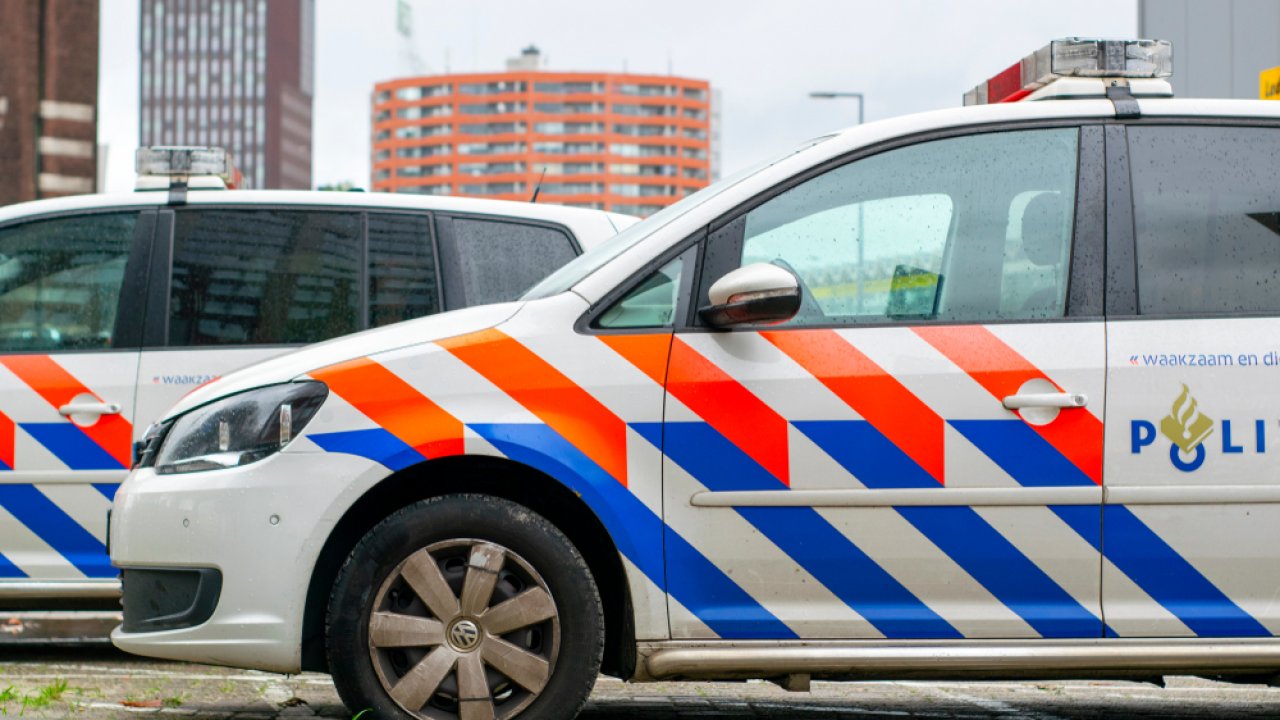 Police cars the Dutch city of Rotterdam