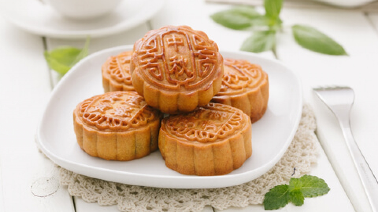 Mooncakes are Asian pastry treats for Mid-Autumn Festival