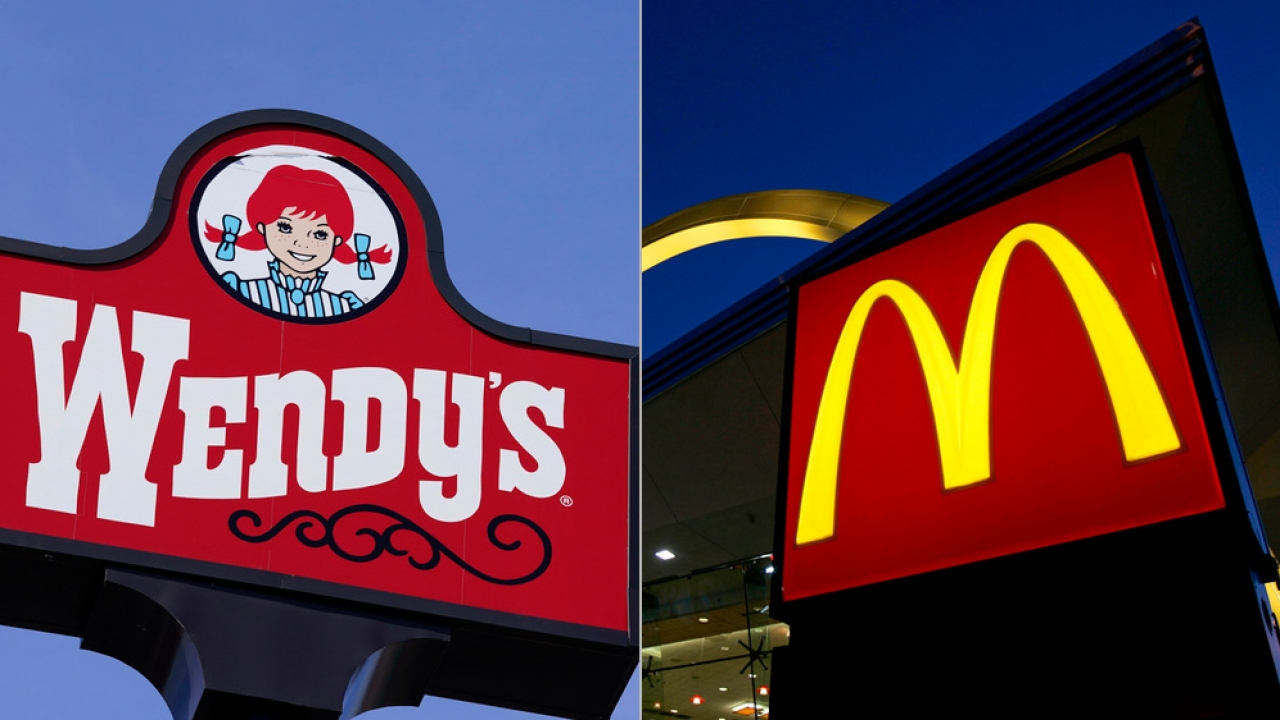 Wendy's and McDonald's logos.