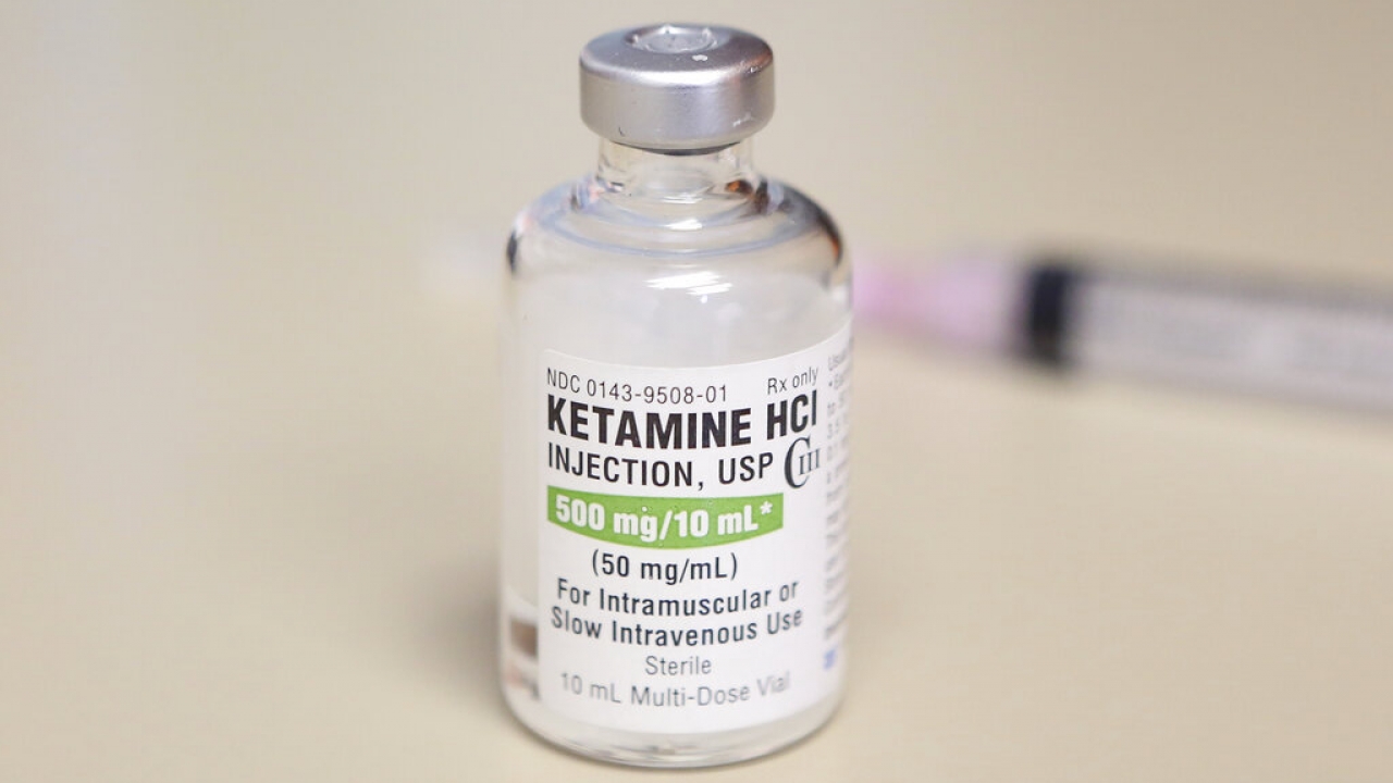 a vial of ketamine