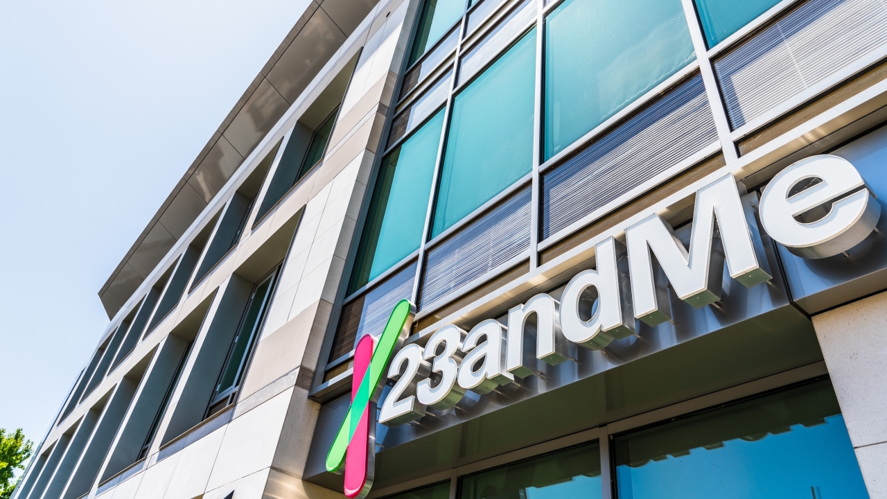 23andMe building is shown.