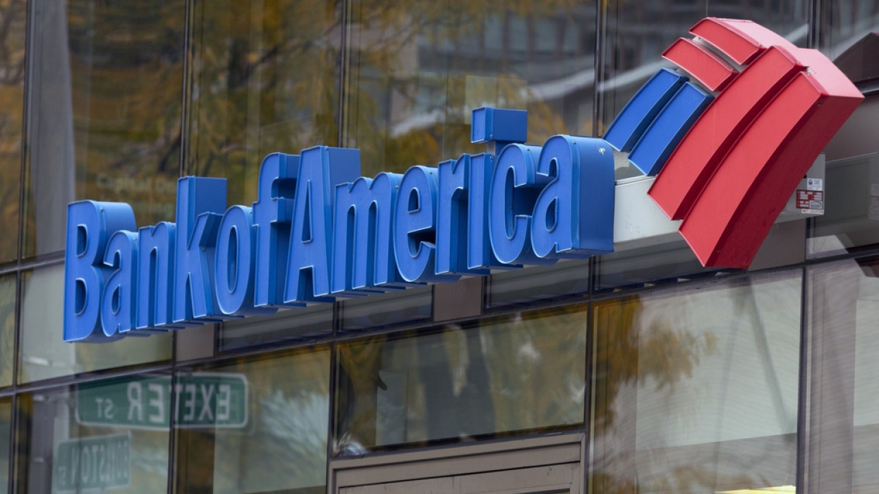 A Bank of America logo