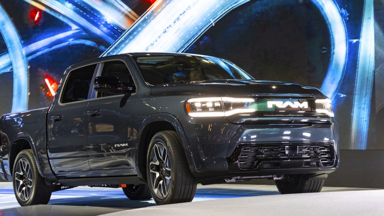 The REV Ram 1500 is introduced at the New York International Auto Show in New York.