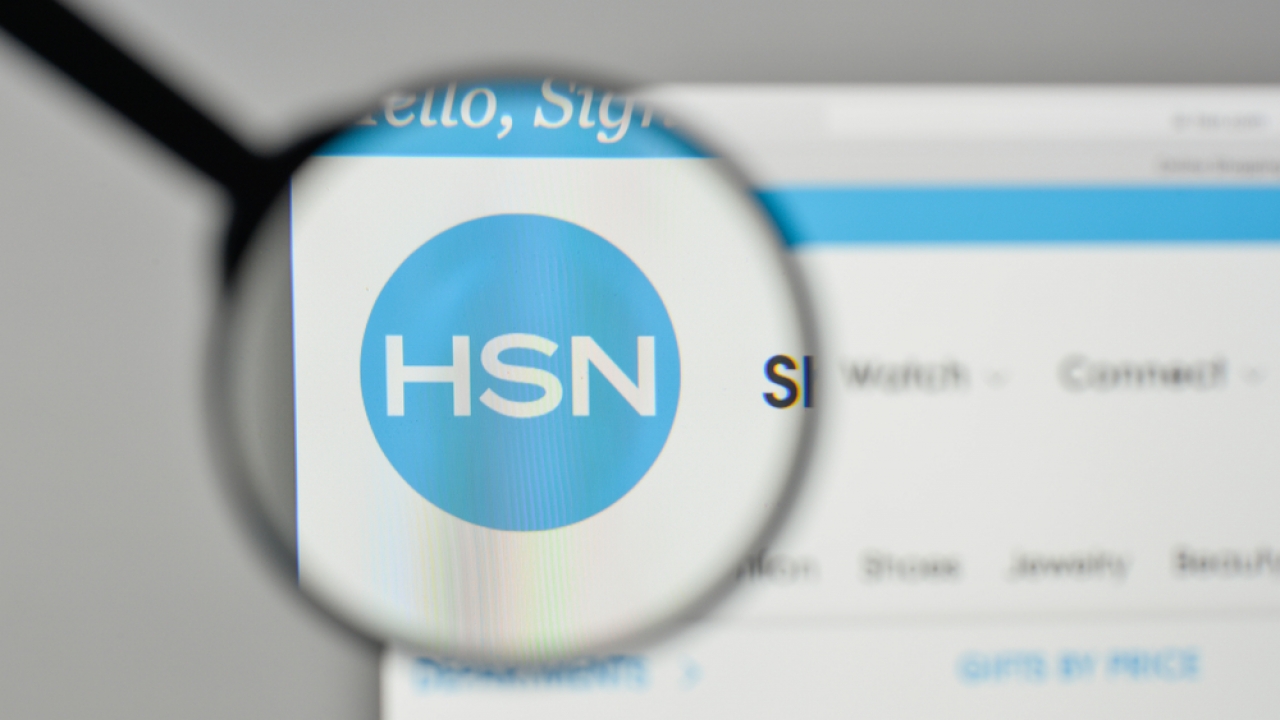 HSN logo on a website.
