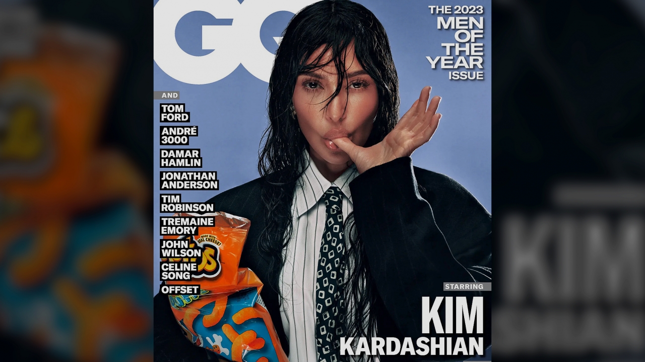 Kim Kardashian is featured on the cover of GQ.