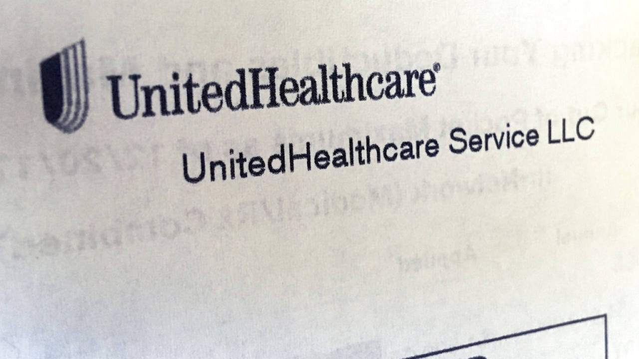 A UnitedHealthcare letter is shown.