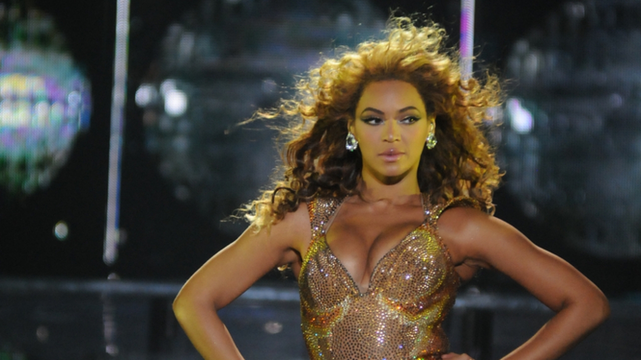 Beyonce performing in Brazil in 2011