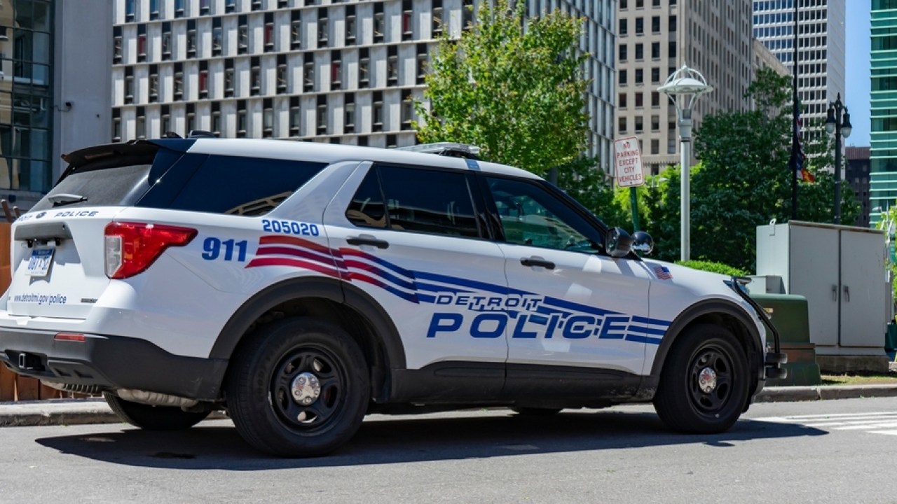 Detroit Police patrol car