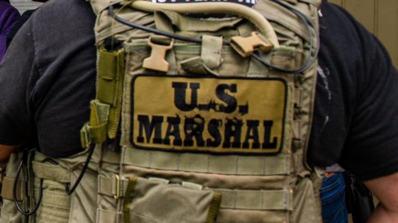 File photo of a U.S. Marshal vest.