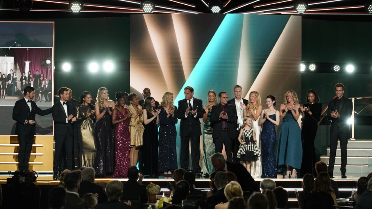 The cast of "General Hospital" appears during the 50th Daytime Emmy Awards on Friday, Dec. 15, 2023