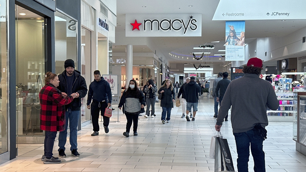 A Macy's department store is in Bay Shore, Long Island, New York.
