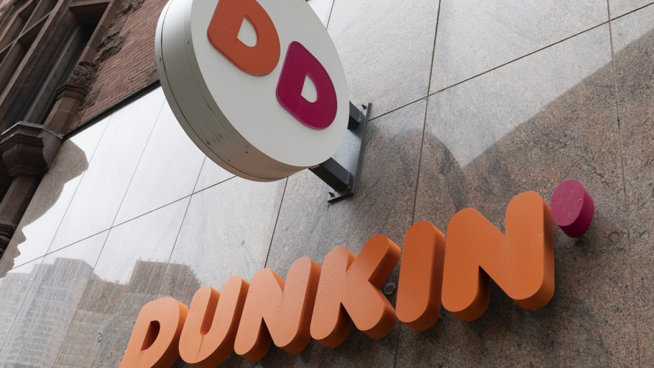 The Dunkin' logo is shown.