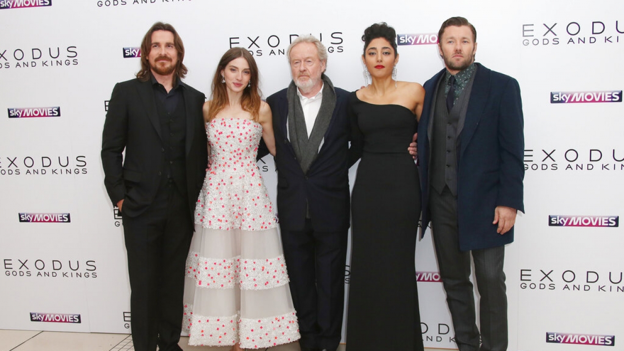 Christian Bale, Maria Valverde, Director Ridley Scott, Golshifteh Farahani and Joel Edgerton.
