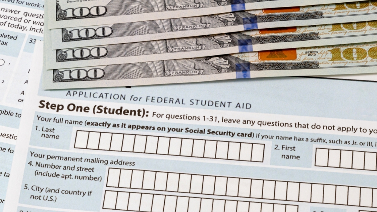 Application for federal student aid.