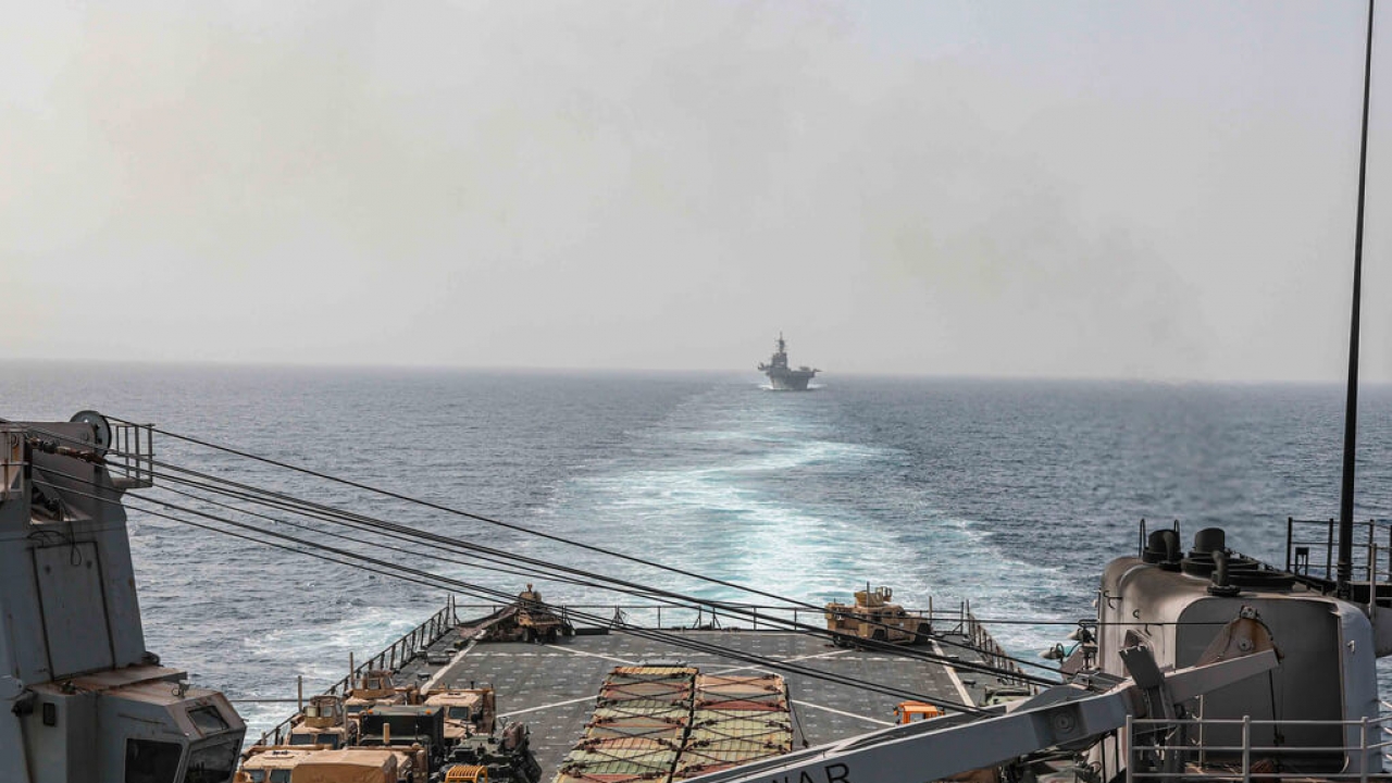 U.S. Navy ships in the Red Sea