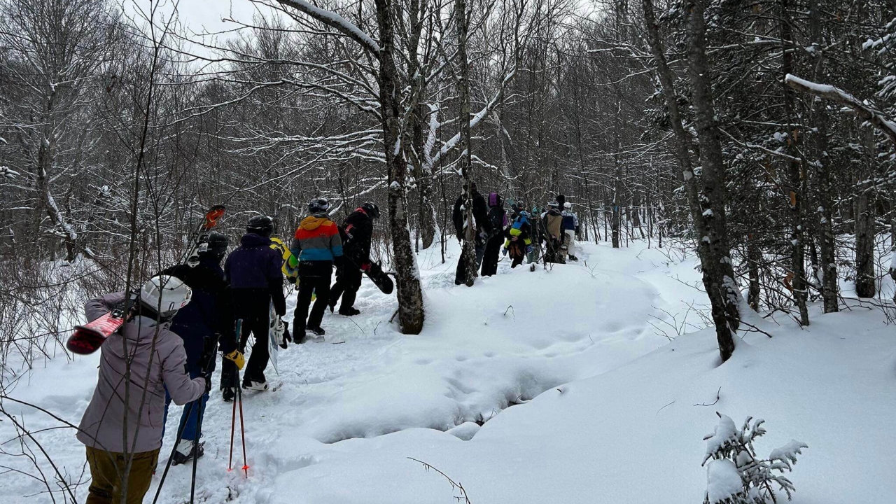 Lost skiers in Killington, Vermont.