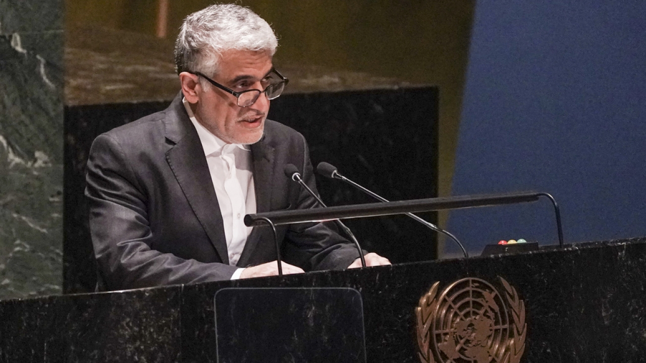 Iran's United Nations Ambassador Amir Saeid Iravani
