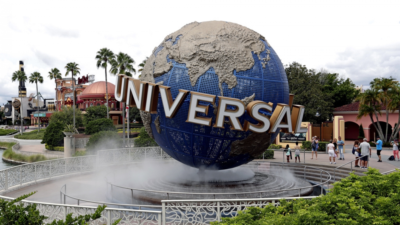 The globe at Universal Studios City Walk in Orlando, Florida.