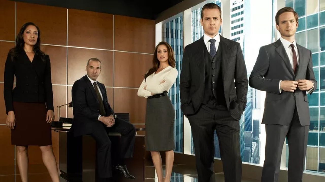 The "Suits" cast is pictured.