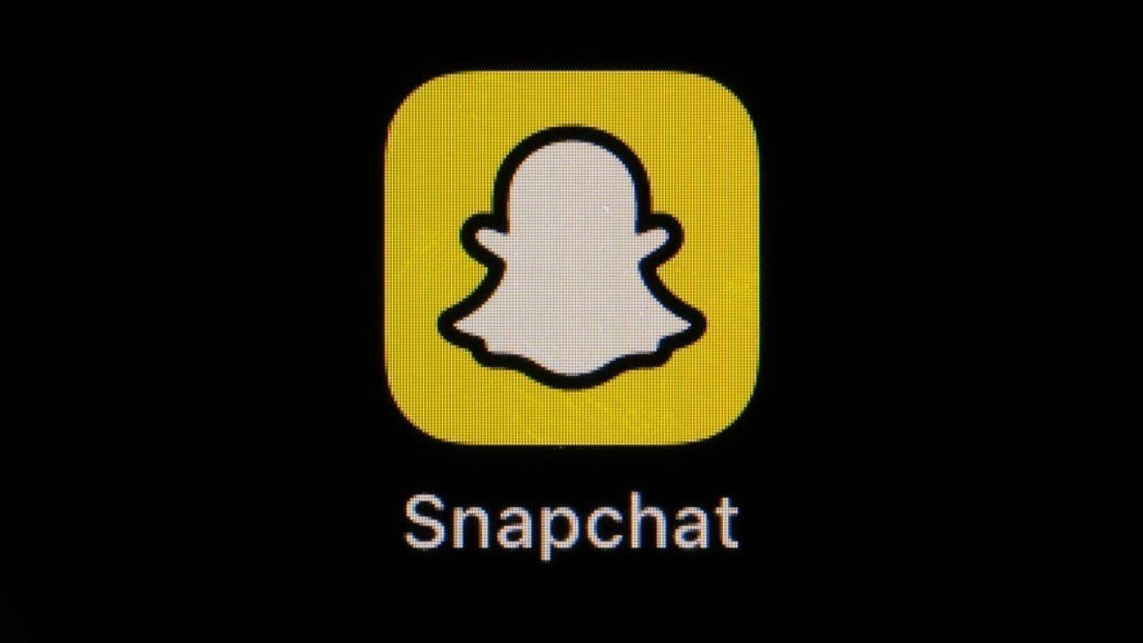 The icon for instant messaging app Snapchat.