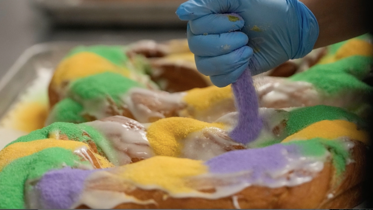 Bakers in New Orleans preparing to roll in the dough for Mardi Gras