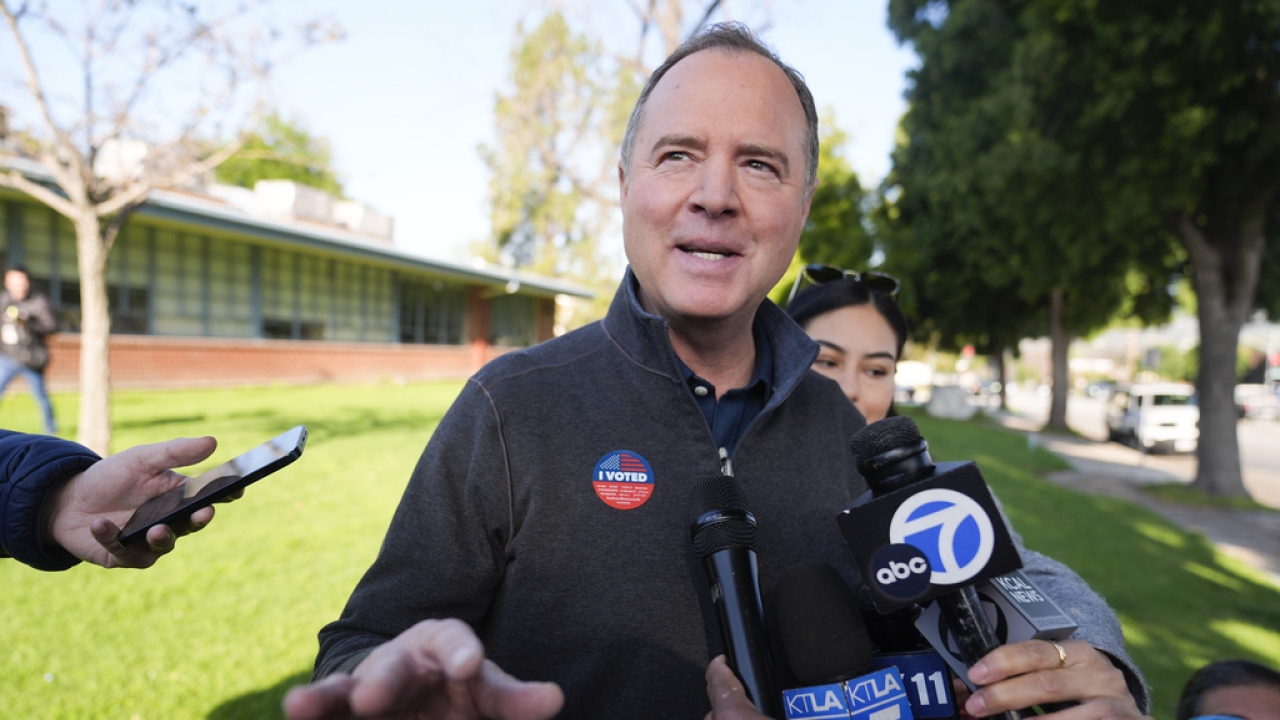 Schiff projected to advance as California narrows US Senate race