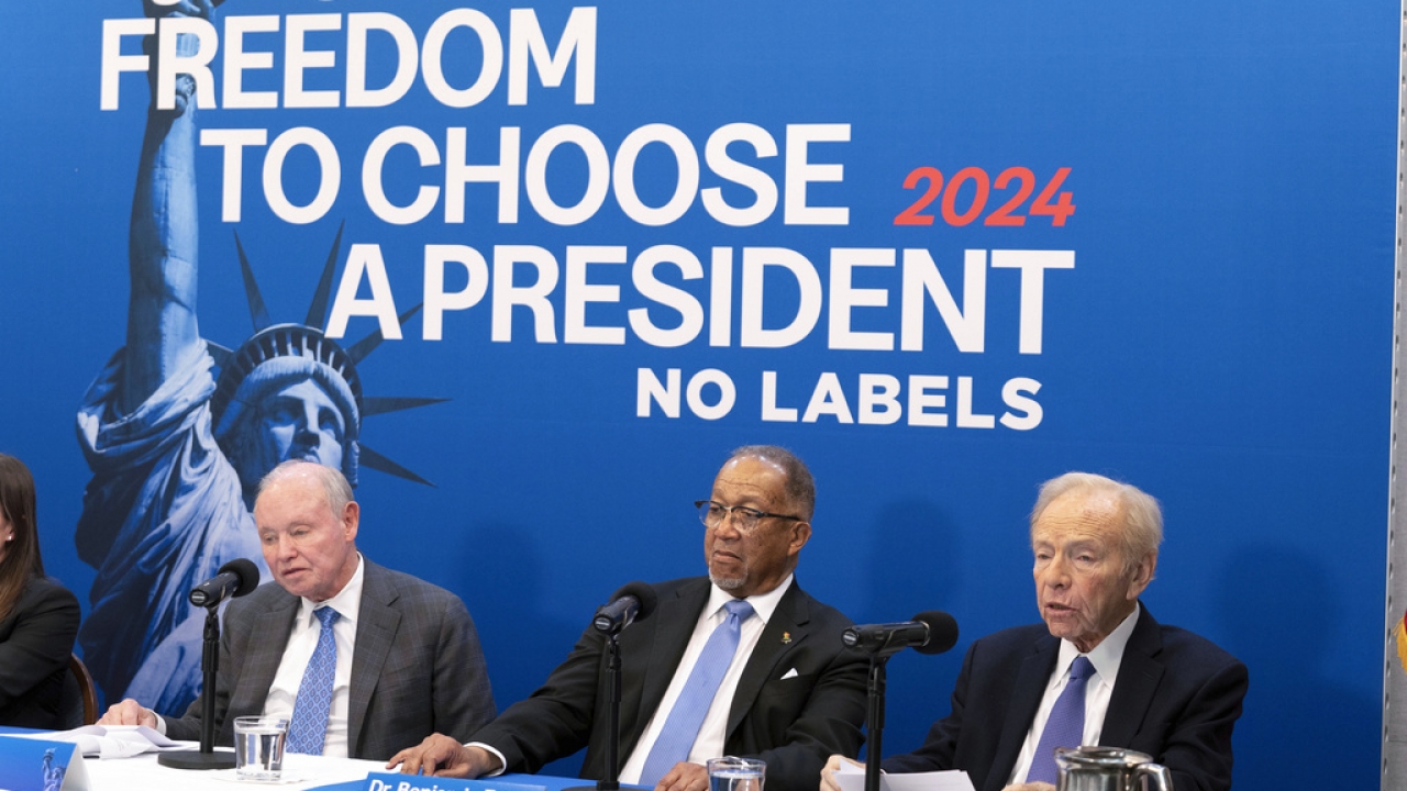 3rd-party movement No Labels plans to field 2024 presidential ticket