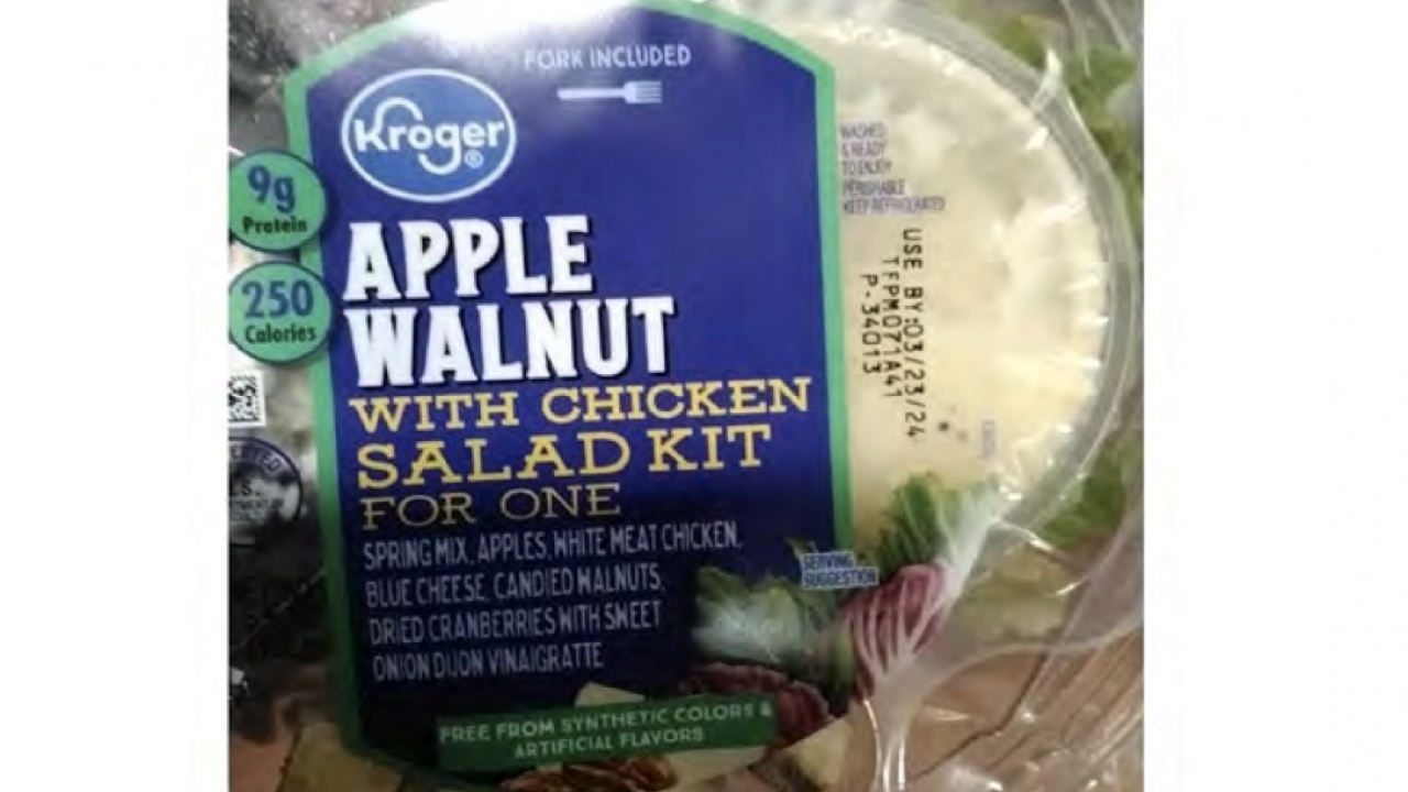 Ready-to-eat salads sold at Kroger recalled