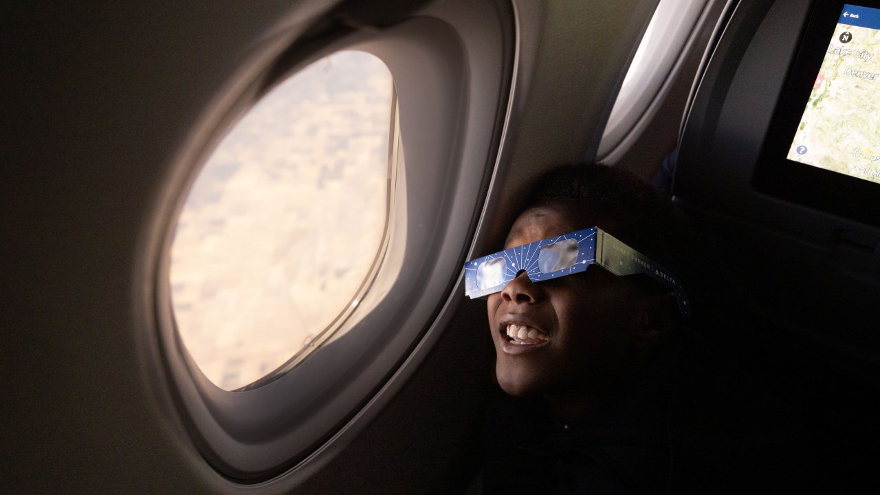 Hear from people on the special Delta solar eclipse flights